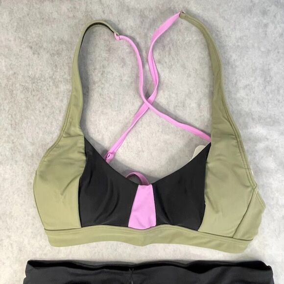 prAna Bikini Set Black Sporty Hipster 2 Piece Swimwear Black Womens Size XS NEW! - Picture 3 of 15